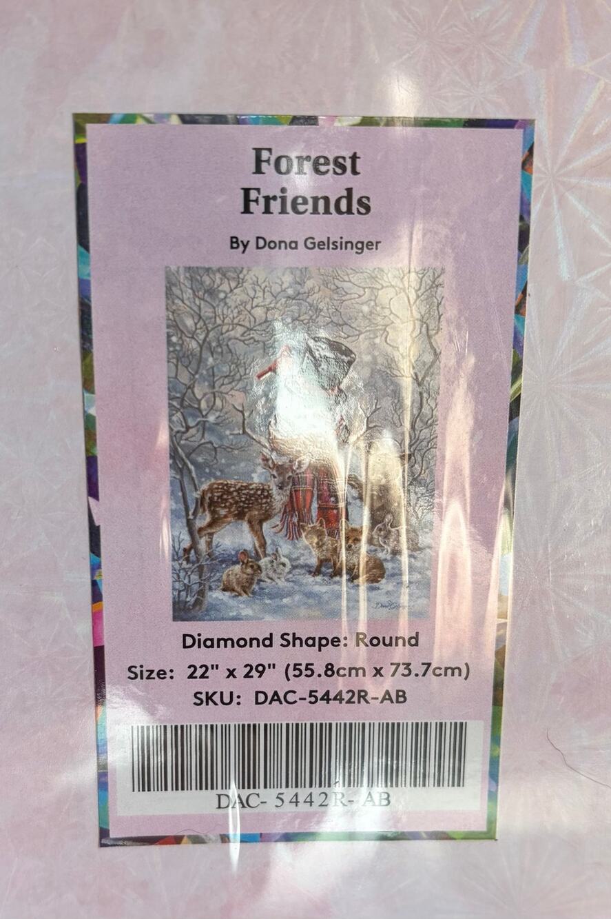 Forest Friends by Dona Gelsinger Diamond Art Club Sealed OOS